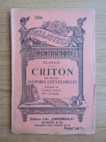 Platon - Criton sau despre datoria cetateanului (1920)