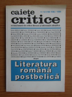 Caiete critice, nr. 11-12 (108-109), 1996