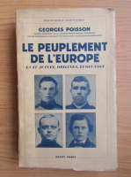 Georges Poisson - Le peuplement de l'Europe (1939)