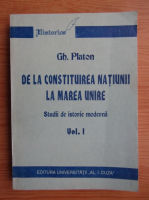 Gheorghe Platon - De la Constituirea Natiunii la Marea Unire (volumul 1)