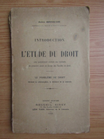 Julien Bonnecase - Introduction l'etude du droit (1926)