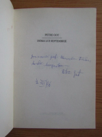 Petre Got - Inima lui septembrie (cu autograful autorului)