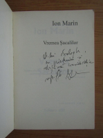 Ion Marin - Vremea sacalilor (cu autograful si dedicatia autorului pentru Balogh Jozsef)