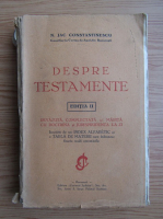 N. Jac Constantinescu - Despre testamente (1928)