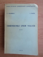 Anticariat: Constanta Calinescu, Ion Faiter - Dimensiunile unor vocatii (volumul 2)
