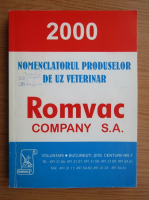 Nomenclatorul produselor de uz veterinar. Romvac Company S. A.