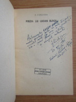 Z. Carlugea - Poezia lui Lucian Blaga (cu autograful autorului)