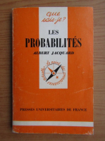 Albert Jacquard - Les probabilites