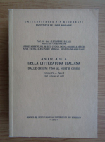 Alexandru Balaci - Antologia della literatura italiana (volumul 4, partea I)