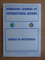 Romanian journal of international affairs, volumul 10. Romanii de pretutindeni