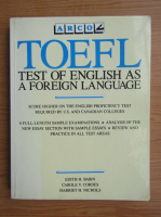 Toefl test of english as a foreign language