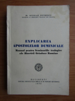 Nicolae Petrescu - Explicarea apostolelor duminicale