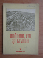 Revista Gradina, via si livada, nr. 9, septembrie 1955