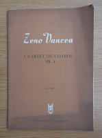 Zeno Vancea - Cvartet de coarde, nr. 4, stime