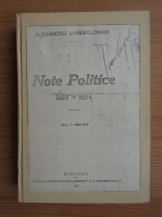 Alexandru Marghiloman - Note politice (1927)