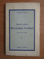 Anton Pann - Opere alese. Povestea Vorbei (1943)