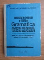 Gramatica germana. Culegere de exercitii si de teste