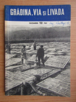 Revista Gradina, via si livada, anul X, nr. 12, decembrie 1961