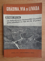 Revista Gradina, via si livada, anul XII, nr. 10, octombrie 1963