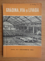 Revista Gradina, via si livada, anul XII, nr. 12, decembrie 1963