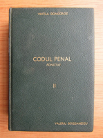Vintila Dongoroz - Codul Penal adnotat (volumul 2, 1937)