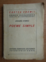 Zaharia Stancu - Poeme simple (1926)
