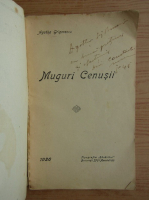 Agatha Grigorescu Bacovia - Muguri cenusii (cu dedicatia autoarei, 1926)
