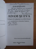 Elis Rapeanu - Adam si Eva. Culegere de epigrame cu si fara frunza (cu autograful autoarei)