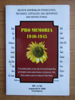 Revista Pro Memoria, nr. 3, septembrie 2008