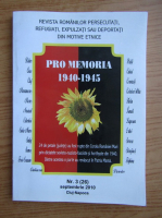 Anticariat: Revista Pro Memoria, nr. 3, septembrie 2010