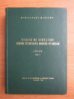 Statia de cercetari pentru securitatea minier, Petrosani. Anuar (volumul 1)