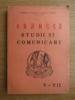 Vrancea. Studii si comunicari