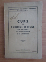 G. G. Antonescu - Curs de psihologie si logica (1938)