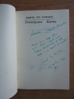 Marcel Ion Fandarac - Domnisoara Karma (cu autograful autorului)