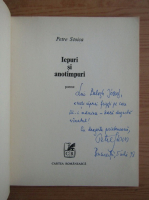 Petre Stoica - Iepuri si anotimpuri (cu autograful si dedicatia autorului pentru Balogh Jozsef)