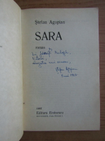 Stefan Agopian - Sara (cu autograful autorului)