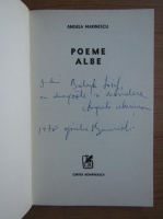 Angela Marinescu - Poeme albe (cu autograful autoarei)