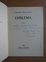 Cornelia Maria Savu - Emblema (cu autograful autoarei)