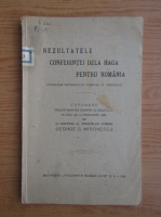 George Mironescu - Rezultatele Conferintei de la Haga pentru Romania (1930)