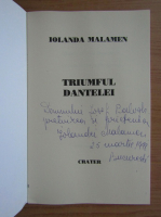 Iolanda Malamen - Triumful (cu autograful si dedicatia autorului pentru Balogh Jozsef)