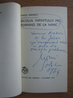 Marin Sorescu - Ocolul infinitului mic pornind de la nimic (cu autograful autorului)