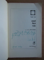 Vasile Vlad - Omul fara voie (cu autograful si dedicatia autorului pentru Jozsef Balogh)