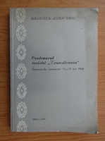 Centenarul Revistei Transilvania. Sesiunea de comunicari 11-12 mai 1968