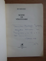 Ion Draganoiu - Scene de vanatoare (cu autograful autorului)