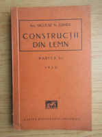 Nicolae Ganea - Constructii din lemn (1938)