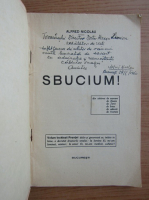 Alfred Nicolau - Sbucium (aprox. 1935, cu autograful si dedicatia autorului)