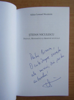Adrian Leonard Mociulschi - Stefan Niculescu (cu autograful autorului)