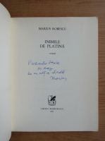 Marius Robescu - Inimile de platina (cu autograful autorului)
