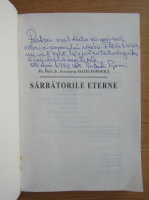Matei Popovici - Sarbatorile eterne (cu dedicatia autorului catre Florin Piersic)
