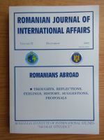 Romanian journal of international affairs, volumul 9, 2003